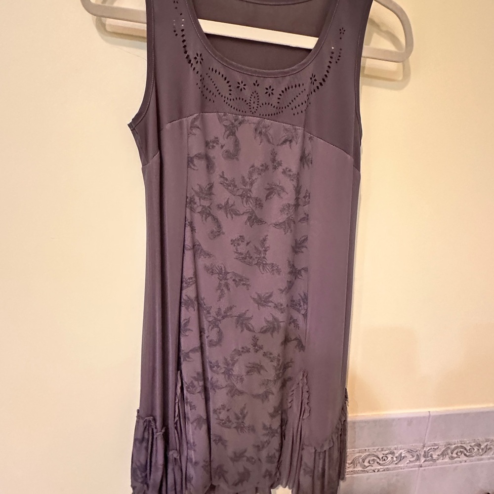 Purple Sleeveless Mini Slip Dress